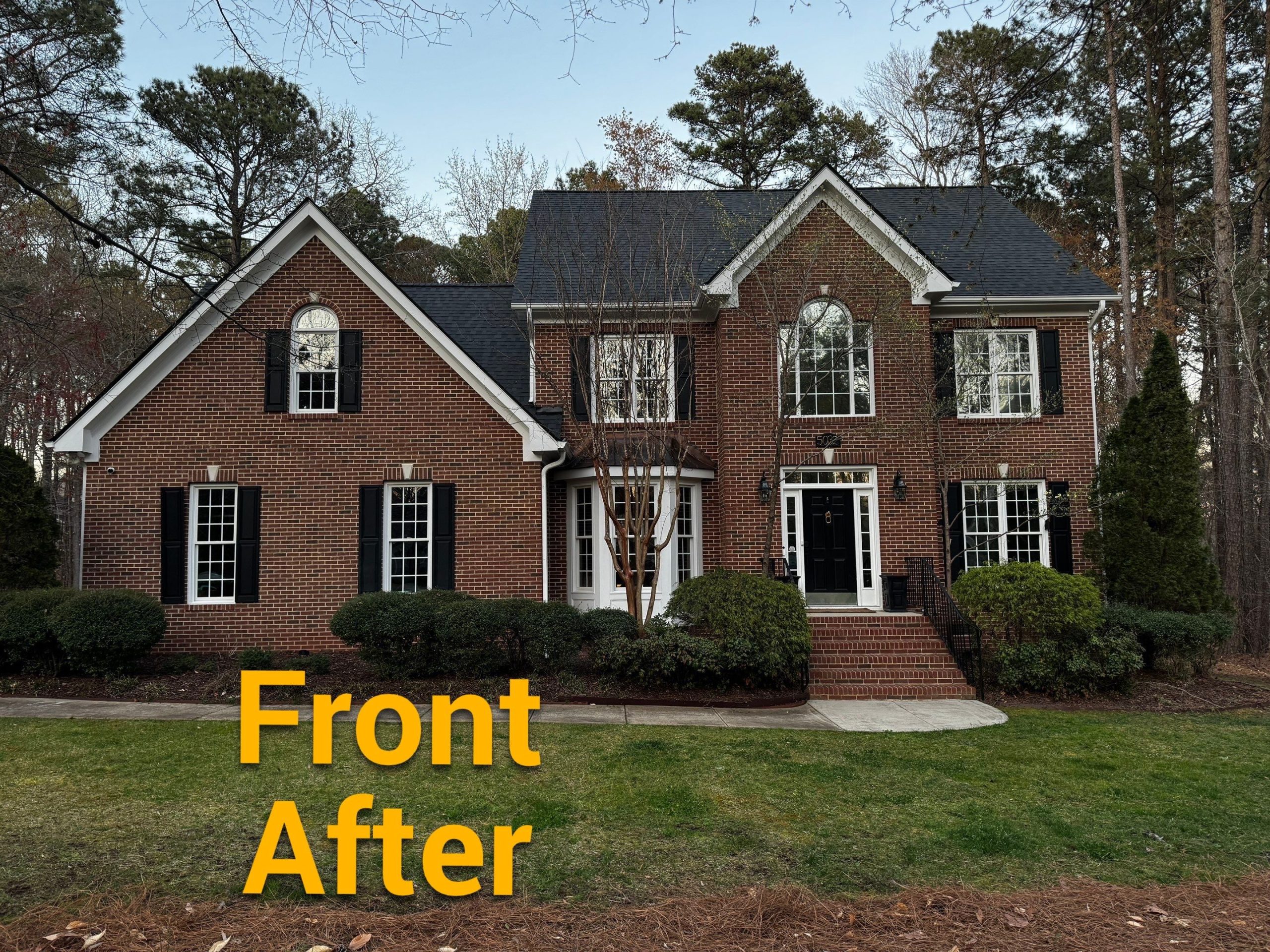 image shows after roof installation from Roofline Xperts in Raleigh NC