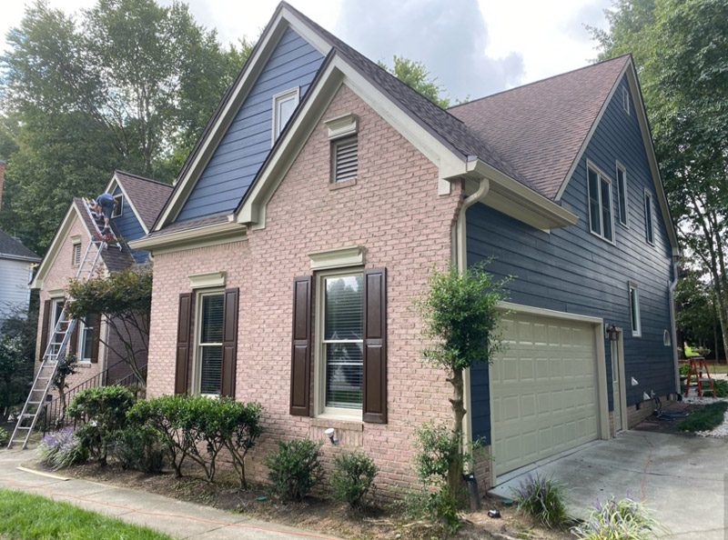 800x800 image shows roof installed by Roofline Xperts serving Raleigh and Garner NC