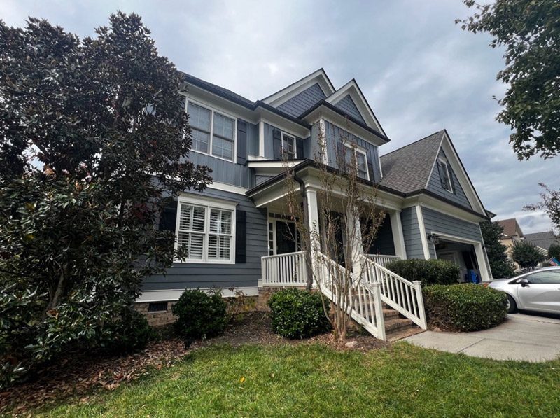 800x800 image shows roof and siding installed by Roofline Xperts serving Raleigh and Garner NC